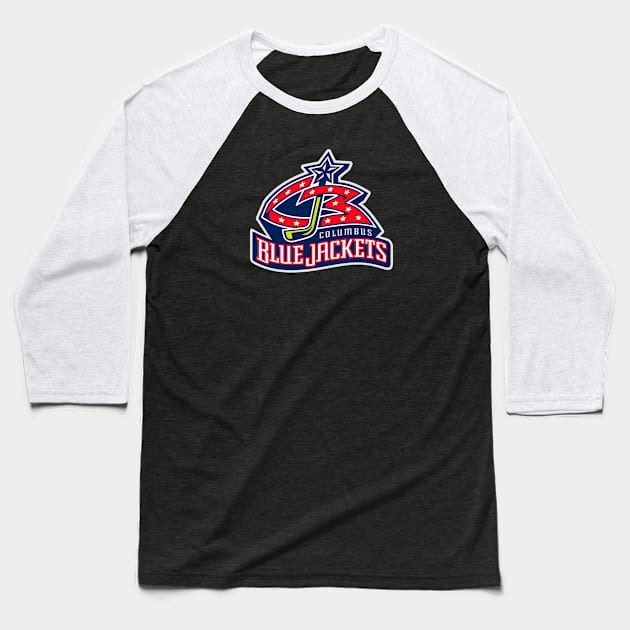 Columbus Blue Jackets Baseball T-Shirt by Jedistudios 